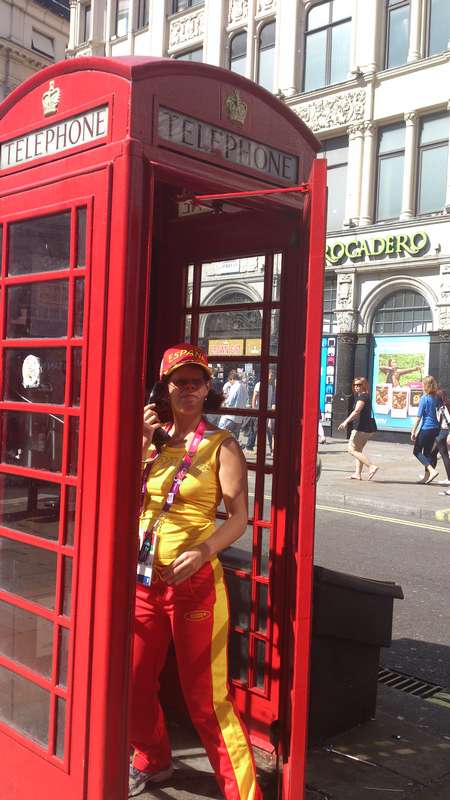 En londres con Laura Garc&iacute;a